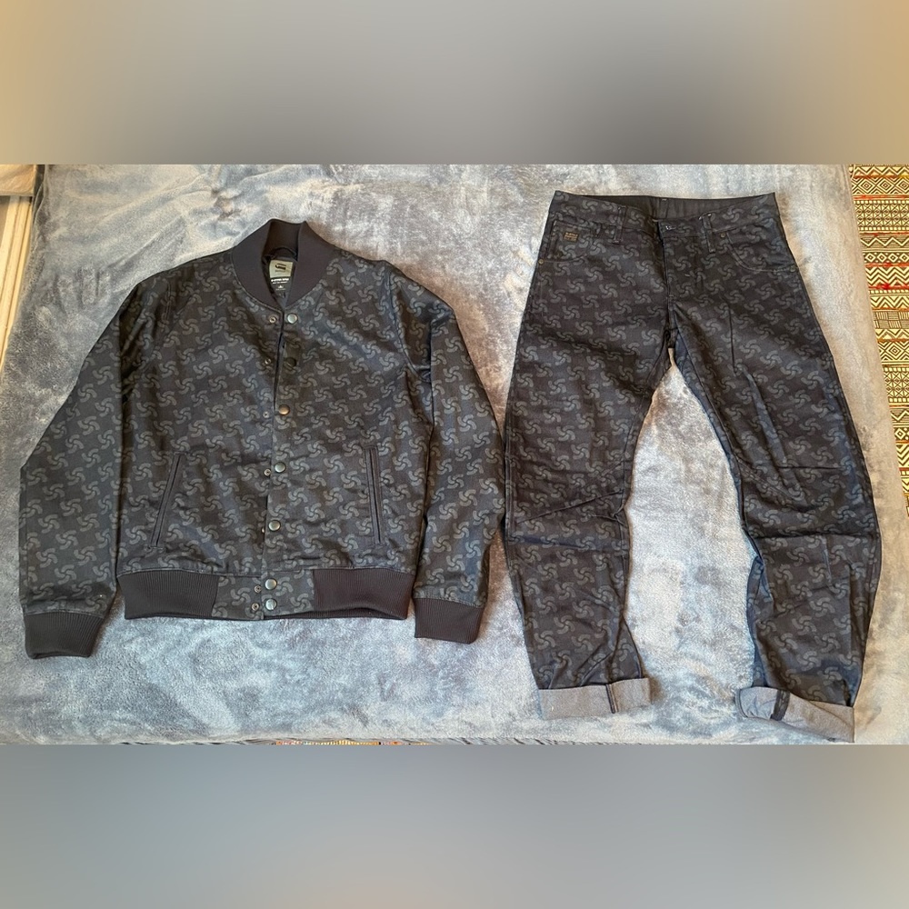 G-Star - DROP 2 FALLDEN BOMBER (L) & DROP 2 ARC 3D SLIM (32/32) - 2 piece outfit